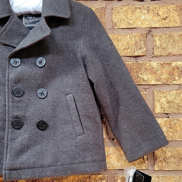 Rothschild Gray Peacoat Classic Tailored Design Size 4 - Picture 6 of 10